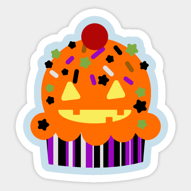 Halloween Cupcake Sticker by saradaboru